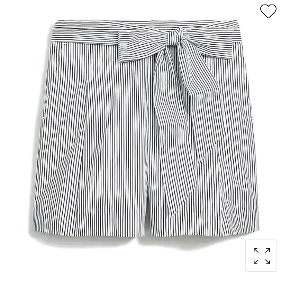 J.Crew striped paper bag waste shorts - Picture 1 of 3